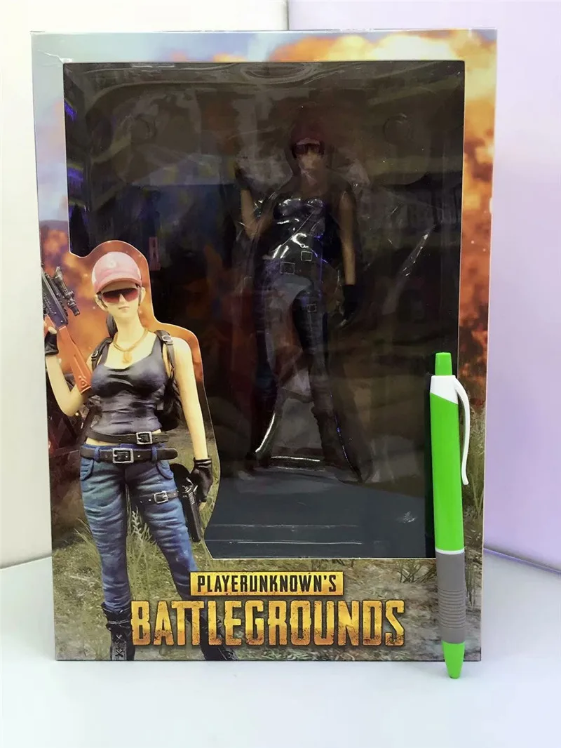 Game PUBG Playerunknown's BattleGrounds Chicken Dinner PVC Action Figure  Model Toys Hot Game Figuras Dolls  20-22cm (4)