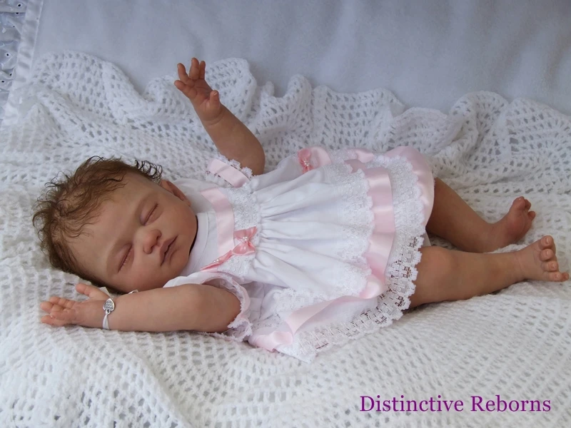 

NPKCOLLECTION DIY unpainted blank reborn doll kit full body soft vinyl doll kit anatomically correct Carina by Shiela Michael