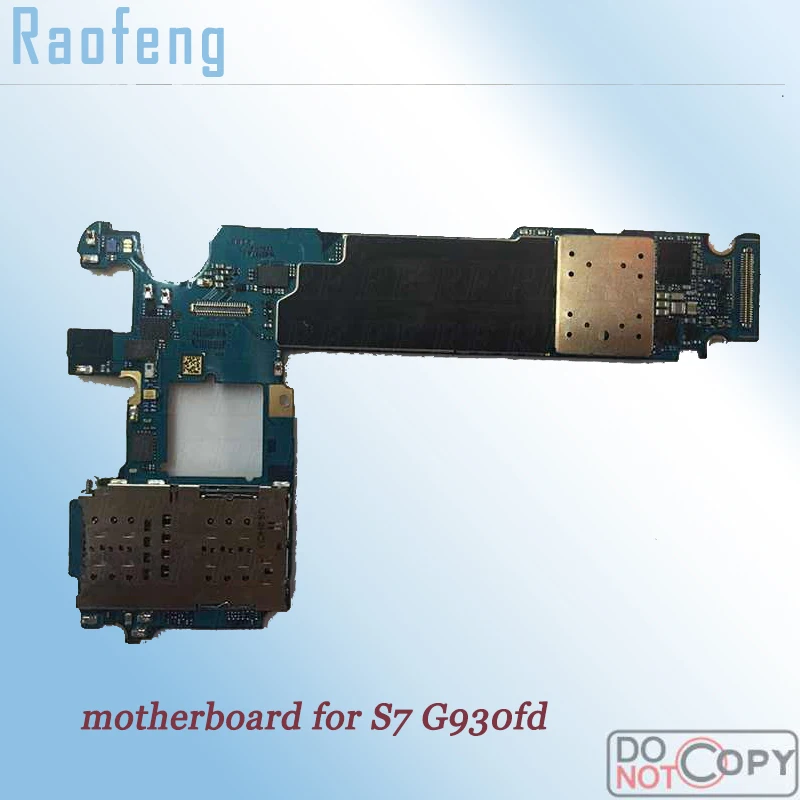 Разблокированная материнская плата Raofeng для Samsung galaxy S7 G930fd полнофункциональная с