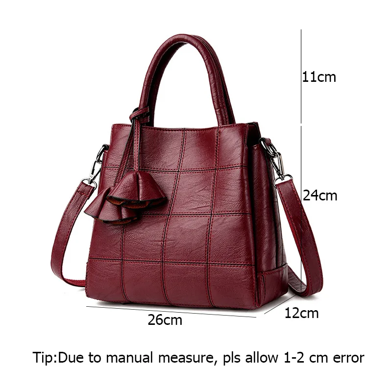 Women Handbags Fashion Pu Leather Women Shoulder Bags Ladies Hand Bags Tassel Female Handbags Large Tote Sac A Main Femme SS7103 (14)