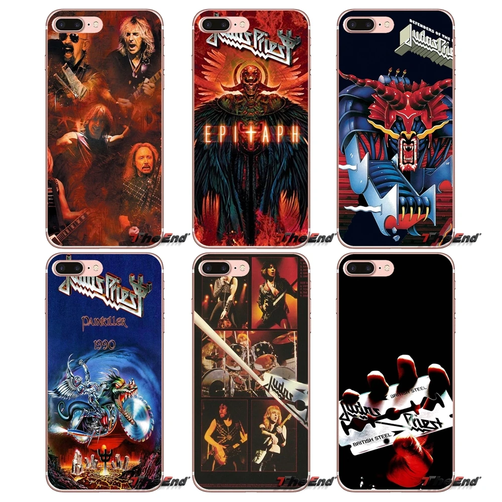 

For iPhone X 4 4S 5 5S 5C SE 6 6S 7 8 Plus Samsung Galaxy J1 J3 J5 J7 A3 A5 2016 2017 Soft Covers judas priest british steel Rob