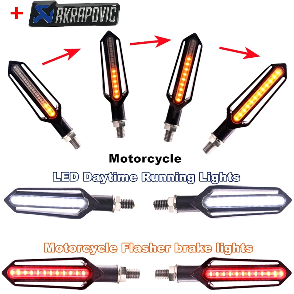 

Turn Signal Motorcycle Led Blinker Flasher Light DRL Indicator Lights Brake Lamp for Kawasaki versys Z800 Z750 Z1000 ZZR600 W800