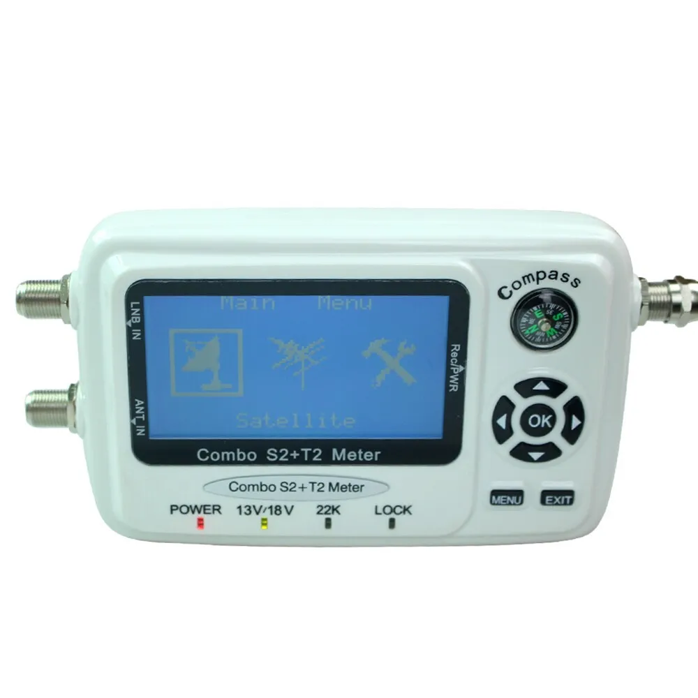SZBOX Digital Satellite Finder SF-560 Signal Meter Sat Dish Finder with Compass DVB-S/T/S2/T2 SF 560 better than SF-500 free