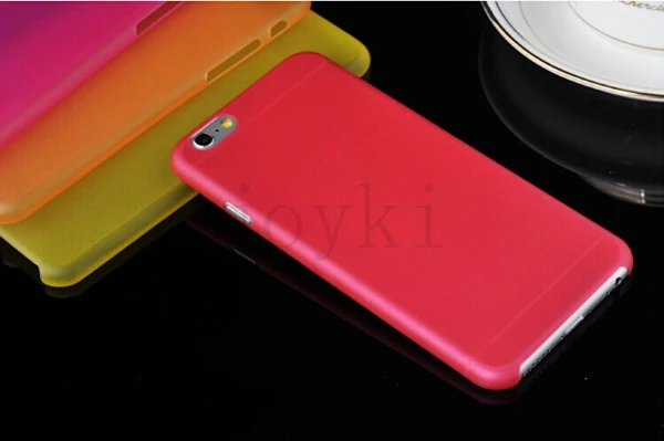 Ультра тонкий матовый прозрачный, мягкий чехол для iPhone 4 4S 5 5S se 6 6s, 6 plus, 7, 7 plus, 8, 8 plus - Цвет: Красный