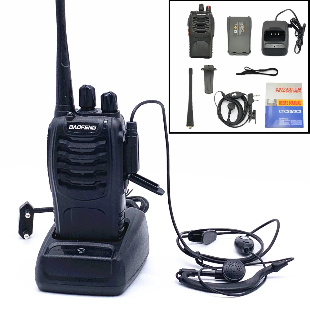 

Baofeng BF-888S Walkie Talkie 888s 5W 16 Channels 400-470MHz UHF FM Transceiver 6m Two Way Radio Comunicador For Outdoor Racing