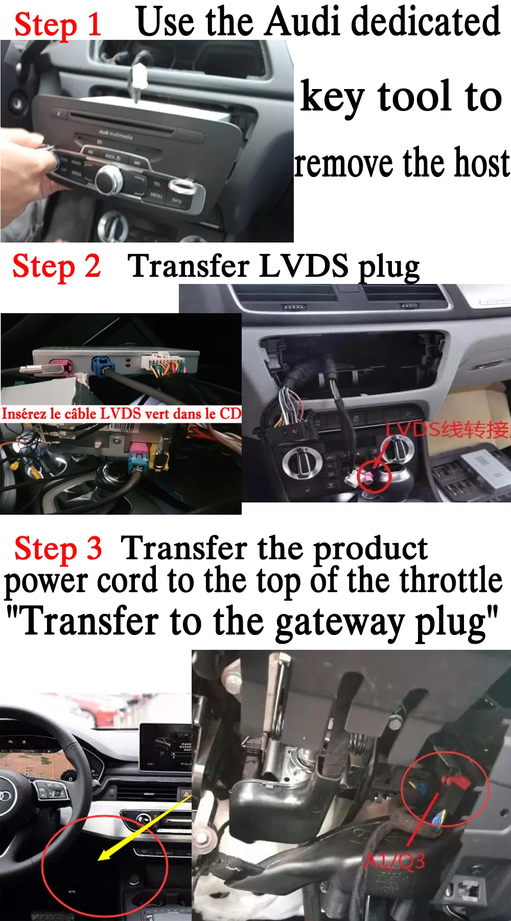 Liorlee автомобильный экран обновленный декодер для Audi A4L A5 2008-16 MMI система парковочная камера заднего вида Carplay Интерфейс адаптер