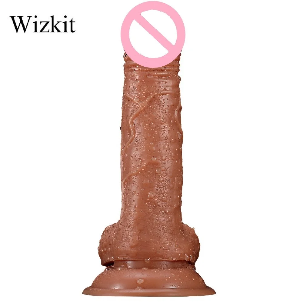 Wizkit 7 28 Дюймов Большой реалистичный фаллоимитатор Релаксация игрушки для