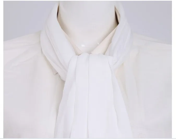 

free shipping Attack On Titan Anime Levi Ackerman Bowknot White Scarf