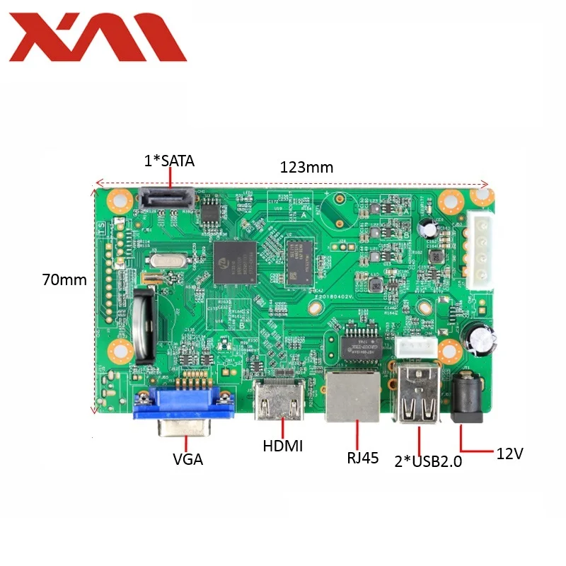 XM H.265 9CH 5MP CCTV NVR сетевой видеорегистратор безопасности Поддержка ONVIF HDMI смартфон ПК для ip-камеры системы