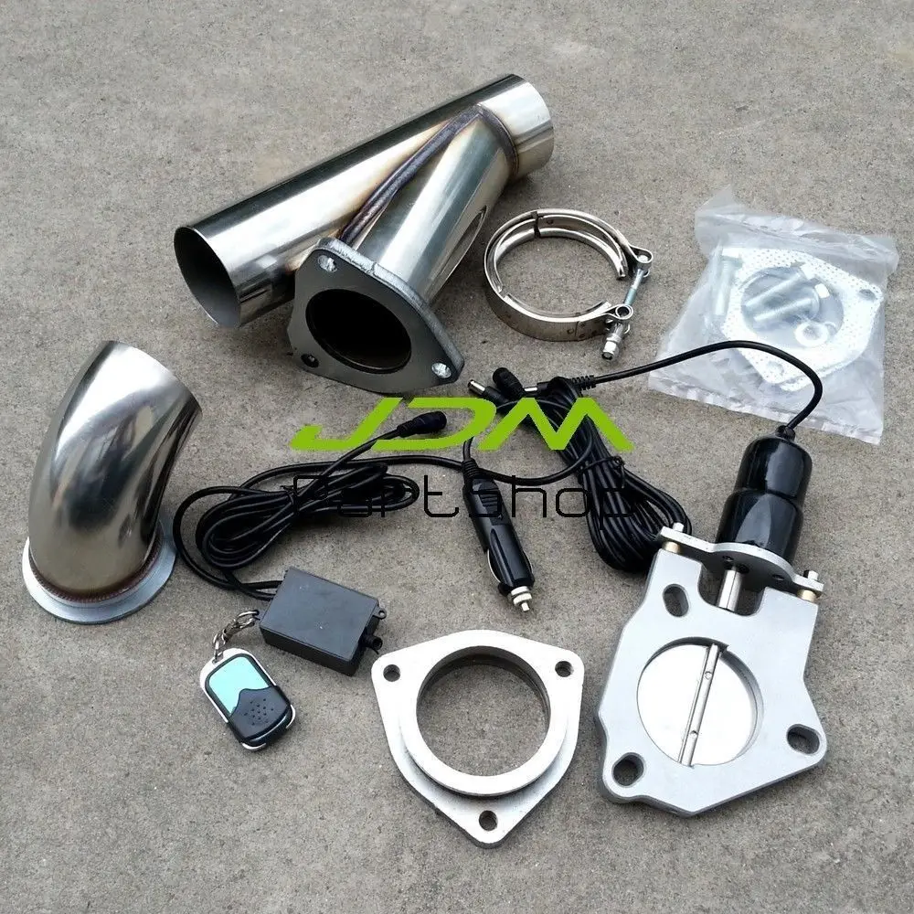 3.0" Inch 76mm Electric Exhaust Catback Downpipe Cutout E Cut Out Valve