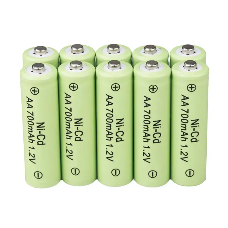 

AA Rechargeable Batteries NiCd 700mAh 1.2v Garden Solar Ni-Cd Light LED EAS