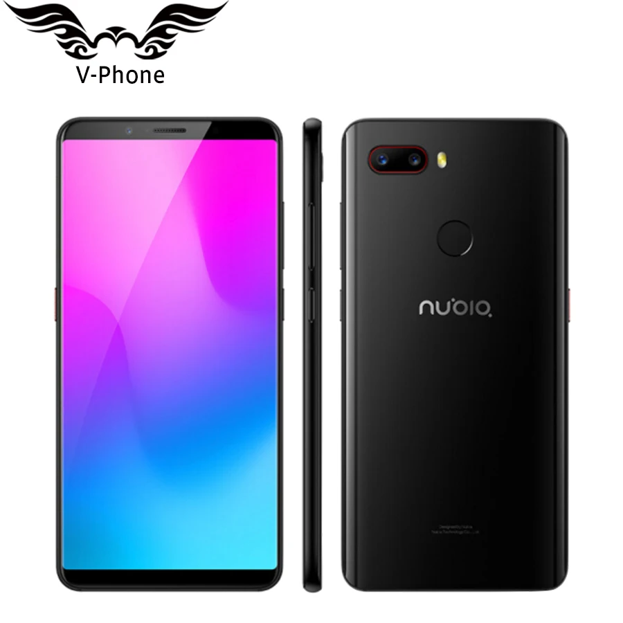 2018 Originale ZTE Nubia Z18 mini telefono Mobile 5.7 "6 GB di RAM 128 GB ROM 2160x1080 Octa Core 24MP Posteriore Dual Fotocamera FHD Schermo Intero