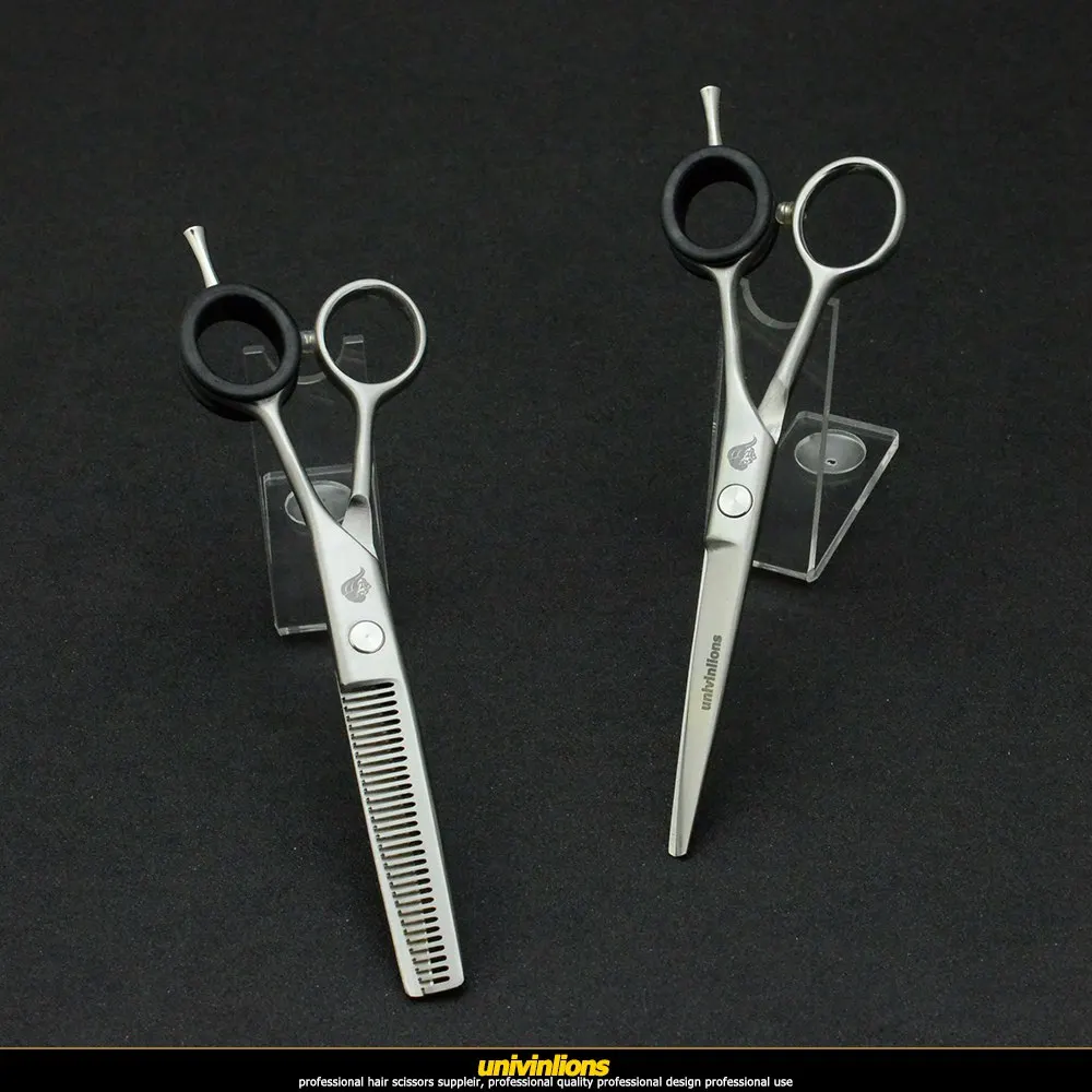 Univinlions 6 &quotmatt silver бритвы Парикмахерские ножницы японский волос парикмахерские