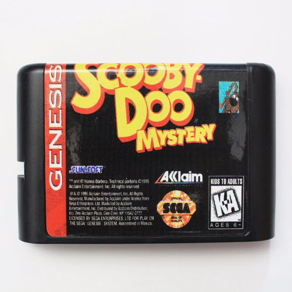 

Scooby Doo Mystery 16 bit MD Game Card For Sega Mega Drive For Genesis