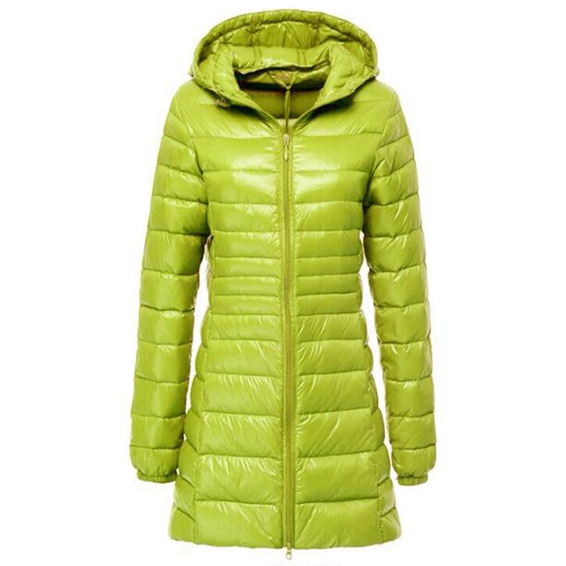 Chaquetas de Invierno para mujer, novedad de 2019, Chaqueta larga ligera y delgada con cremallera para mujer, Parka, prendas de vestir de talla grande, abrigos 6XL|6xl coat|parkas outwearbrand parka - AliExpress