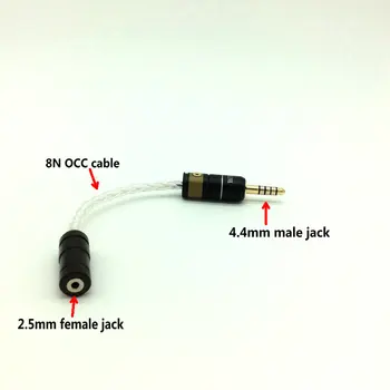 

4.4mm Male to 2.5mm Female Jack Earphone Converter Adapter OCC Cable for Sony PHA-2A TA-ZH1ES NW-WM1Z NW-WM1A AMP Player