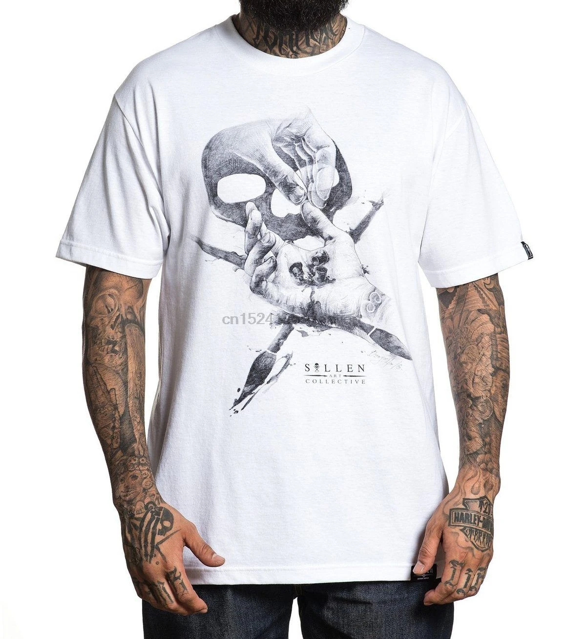 

SULLEN CLOTHING Ink Caps T-Shirt White M-5XL NEW