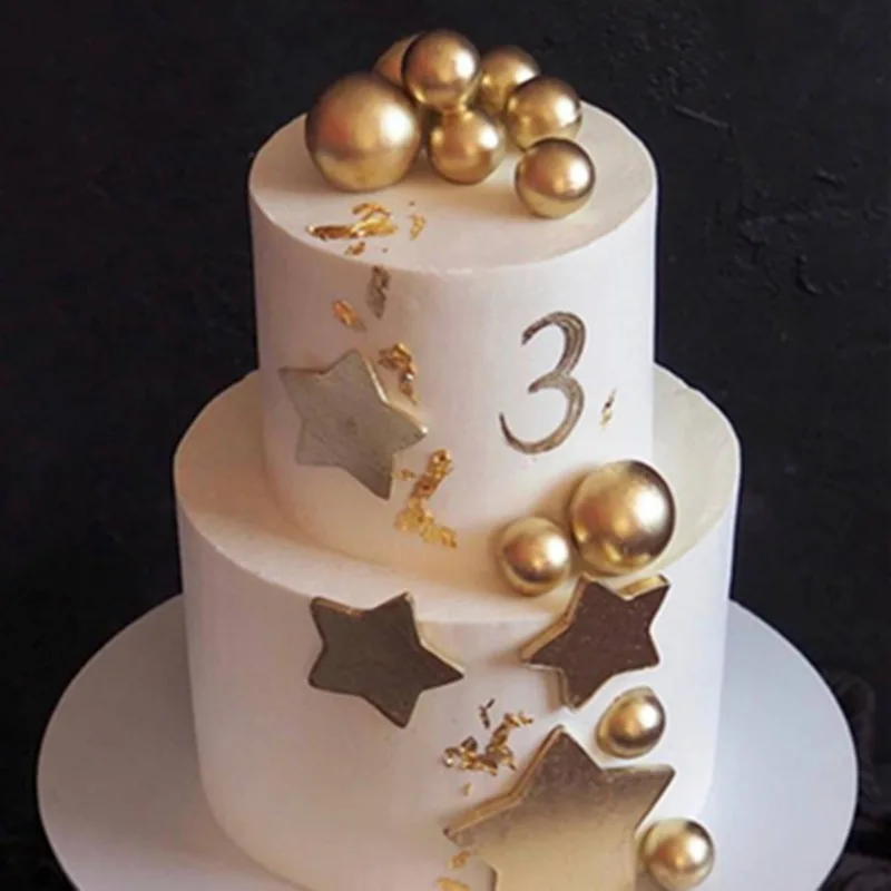 Инс топперы для кексов Сделай Сам С Днем Рождения украшения для тортов Золото Серебро шар звезды декоры вставки для карнавала вечерние подарки