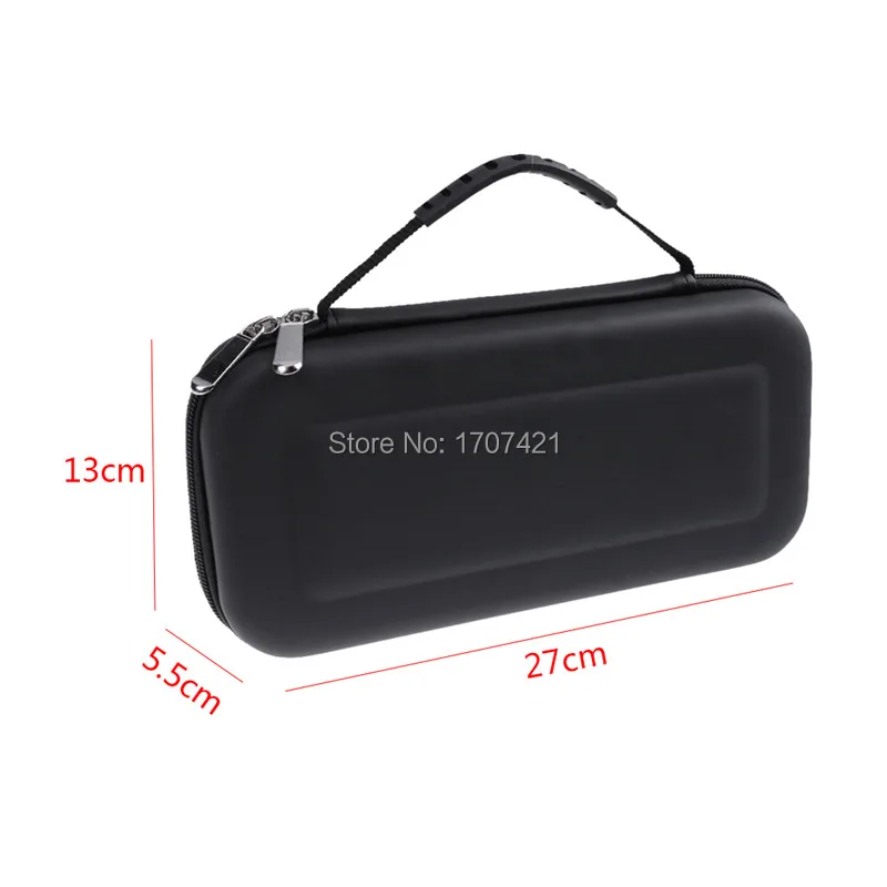 BLACK Protective Hard Portable Travel Carry Case Shell Pouch for Nintend Switch Console & Accessories (4)