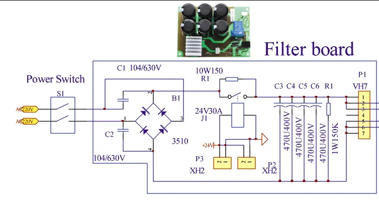 CO2 MIG 250 встроенный проволочный питатель Компактный Тип IGBT сварочный аппарат плата управления печатной платы AC220V