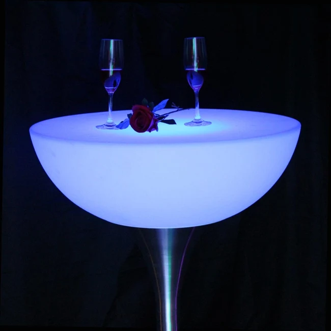 Remote Control Led Bar Furniture Illuminated Led Bar Table For Indoor Or Outdoor SK-LF17 (D60*H20cm) 2pcs/Lot