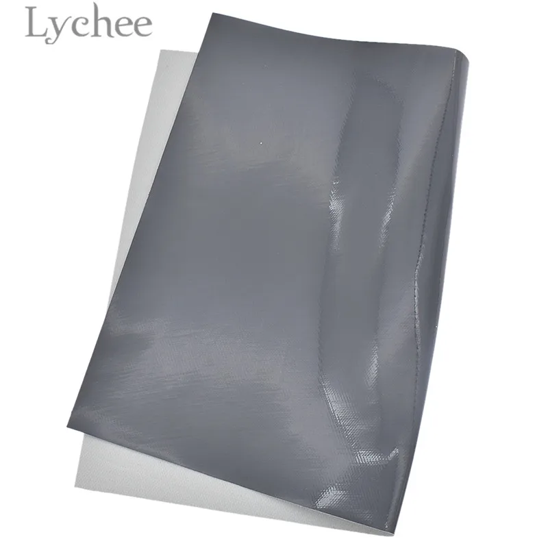 Lychee Life 29x21 см A4 зеркальный из ПВХ кожа ткань сплошной цвет искусственная кожа ткань DIY материал для сумок одежды - Цвет: 5