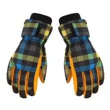 Теплые лыжные перчатки для мужчин Дети Зимний уличный спортивный мотоциклетный езда оснастить мужчин t ветрозащитный утолщение сноуборд лыжные теплые перчатки