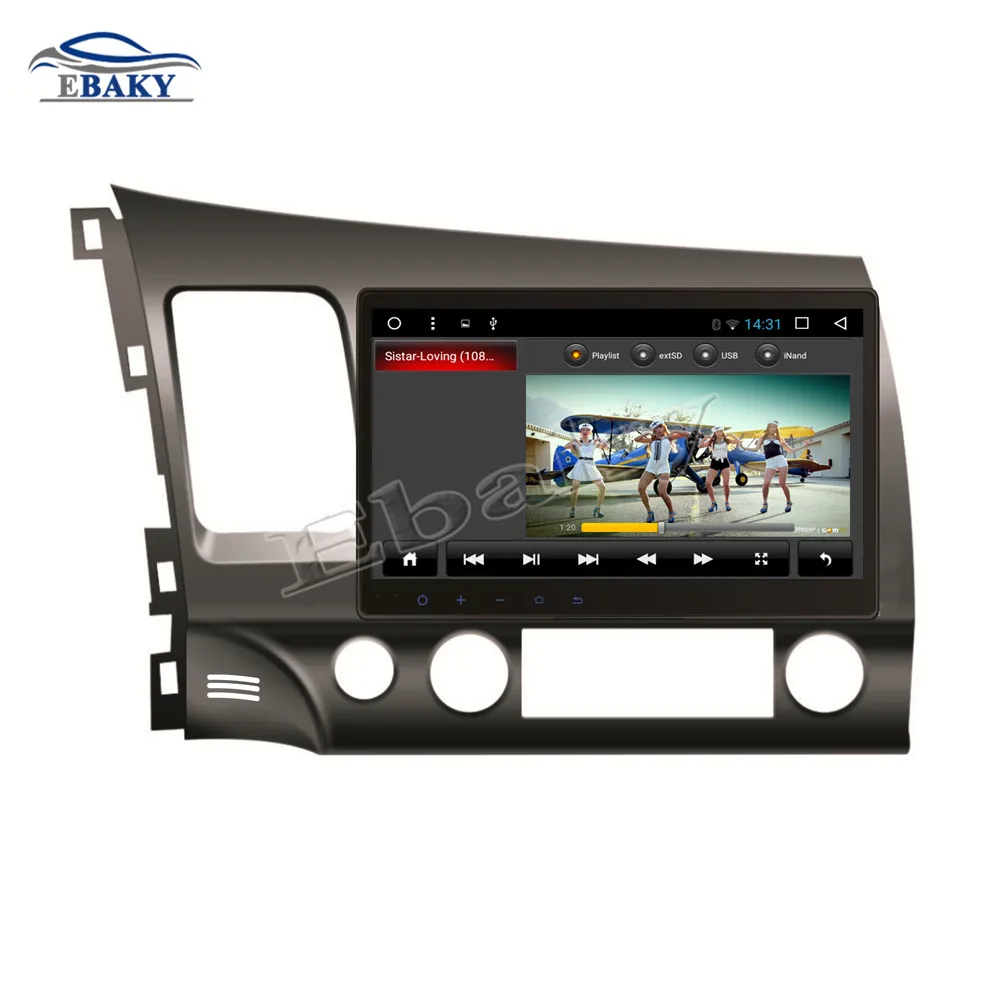 Sale NaviTopia 10.1inch 1G/2G RAM Quad Core/Octa Core Android 7.1/8.1 Car DVD Radio for Honda CIVIC 2006 2007 2008 2009 2010 2011 GPS 17