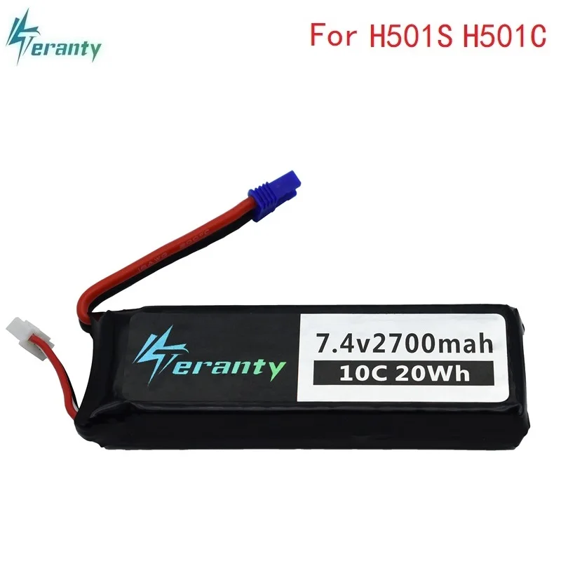 7 4 В батарея для Hubson H501W H501S H501C v 2700mAh lipo 10C 20WH RC Qaudcopter Drone Запчасти 2s V EC2|Детали и