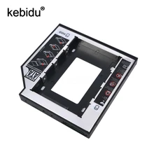 Kebidu 12,7 мм алюминиевый SATA второй 2," пластиковый SSD HDD HD Жесткий диск Драйвер Caddy Внешний чехол Оптический отсек для ноутбука