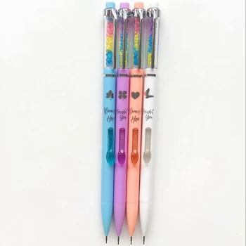 

1 Piece New Transparent Mechanical Pencil Comfortable Writing Novelty School Supplies Christmas Gift Diamond Offices