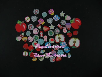 

30000pcs/lot Christmas(Xmas)mixed sliced polymer clay nail art cane professional for nail art, fast Free Shipping