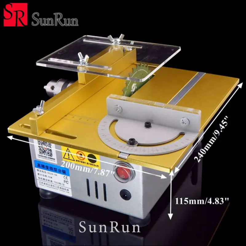 Mini table saw/12V-24V portable DIY wood Cutting machine, desktop buddha beads polish machine,metal/Acrylic cutter