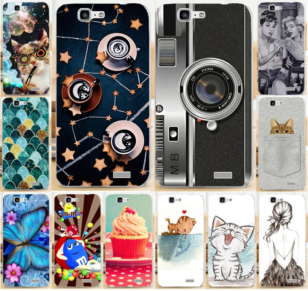 For Huawei G7 Phone Cases Beautiful Butterfly Sweet Ice Cream Hard Case for Ascend Cover Shell |