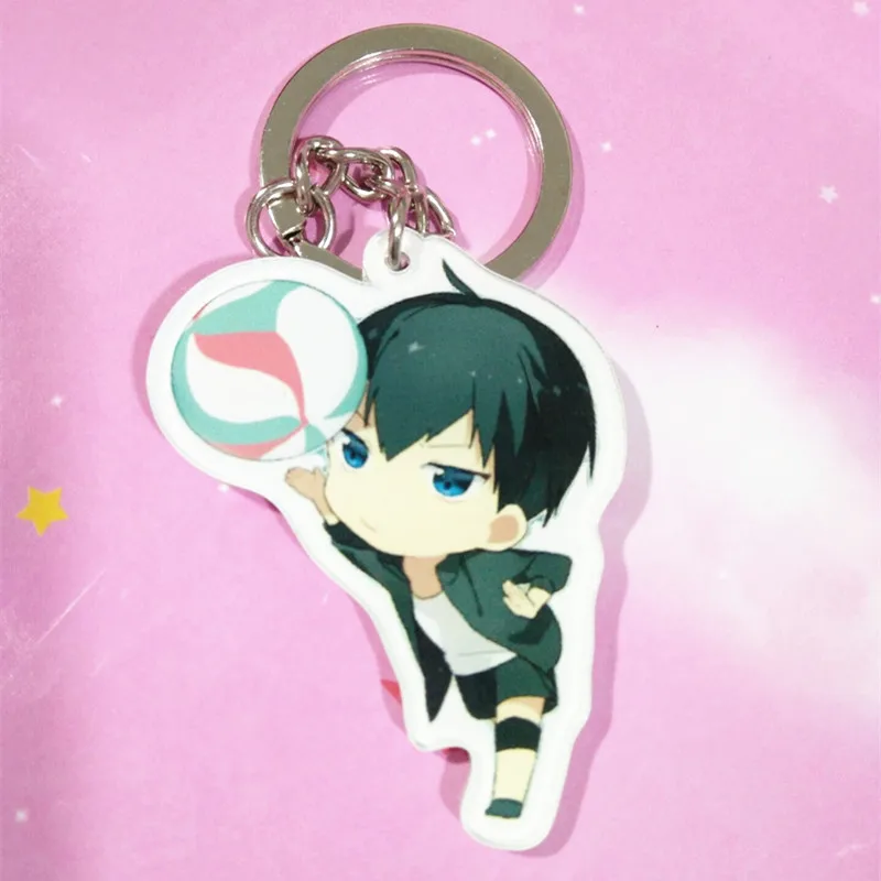 6 шт./компл. аниме брелок Haikyu Nekoma старшая школа Kozume Kenma Kiyoko Shimiz для ключей Portachiavi