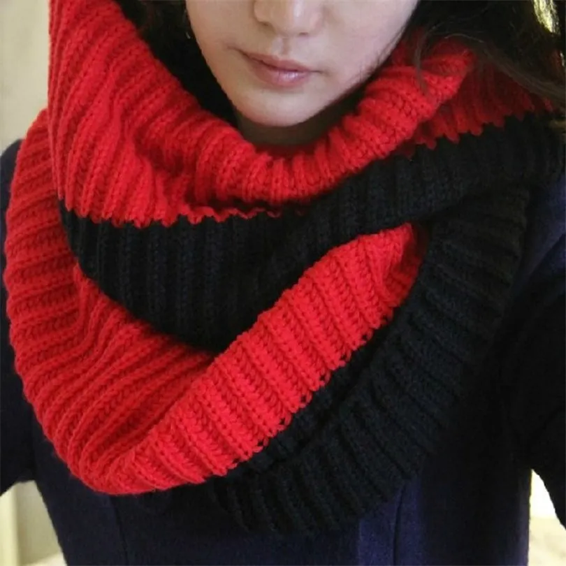 

VISNXGI 2017 Winter Cable Ring Scarf Women Knitting Infinity Scarves Knitted Warm Neck Circle Scarf Bufandas Cuellos Hot Sale