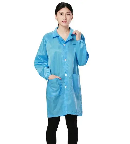 

Dust-proof, anti-static coat. Electronics factory anti-static .apparel.Cleanroom Garments.