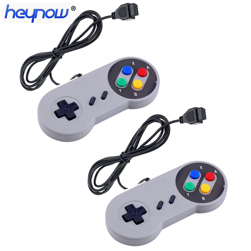 

free shipping Universal 9pin Wired Joypad Joystick for Nintendo SNES Game Controller 150cm Gamepad for TV game console drop ship