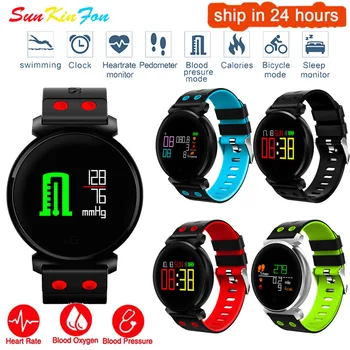

For Cubot HTC Google LG Nokia Smart Wristband Bracelet Heart Rate Blood Pressure / Oxygen Detection Fitness Tracker Smart Band