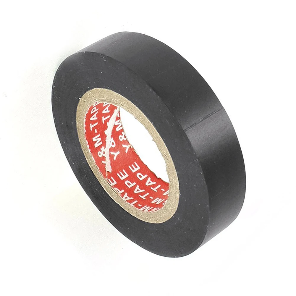 Black PVC Electrical Wire heat resistant vinilo insulating tape roll 16mm*20m MW 