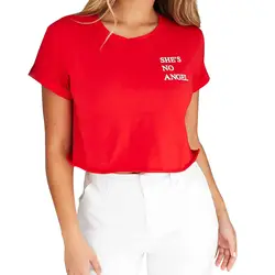 Новинка, высокое качество, женская футболка с круглым вырезом и буквенным принтом, топы с короткими рукавами, дизайнерская футболка