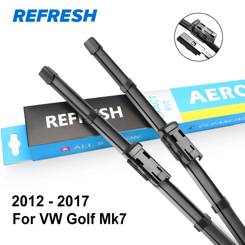 REFRESH Щетки стеклоочистителя для Volkswagen VW Golf Mk4 / Mk5 / Mk6 / Mk7 Модельный год с 2002 по год - Цвет: 2012 - 2017 ( Mk7 )