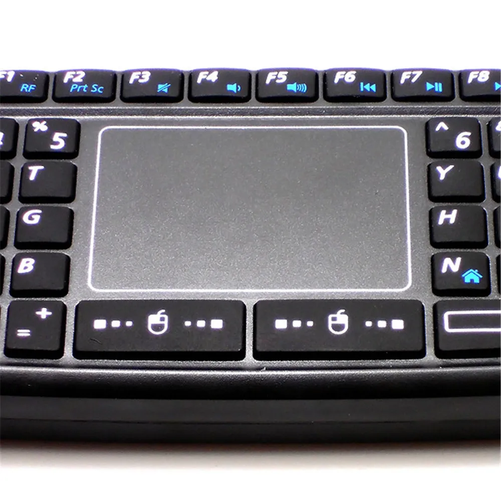 69 клавиш QWERTY клавиатура Мини 2 4 ГГц Беспроводная Fly Air мышь комбо Смарт тачпад для