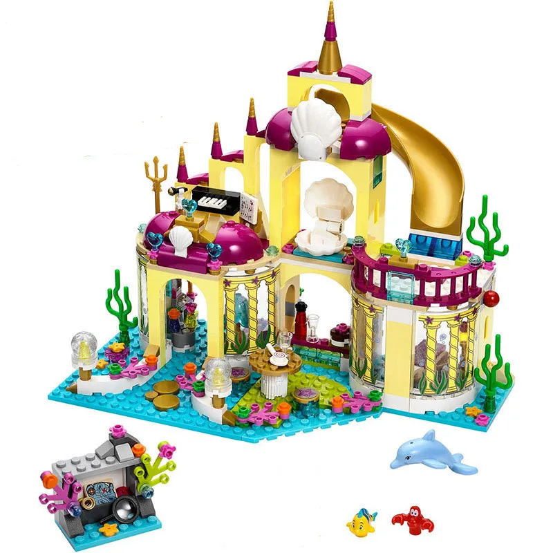 

402pcs Princess Undersea Palace Girl Building Blocks Bricks Toys Children Christmas Gifts