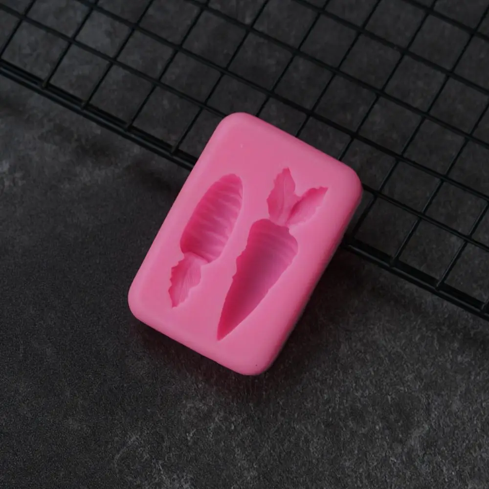 Морковь 3D силиконовая форма для овощей репа редис милая помадка украшения торта