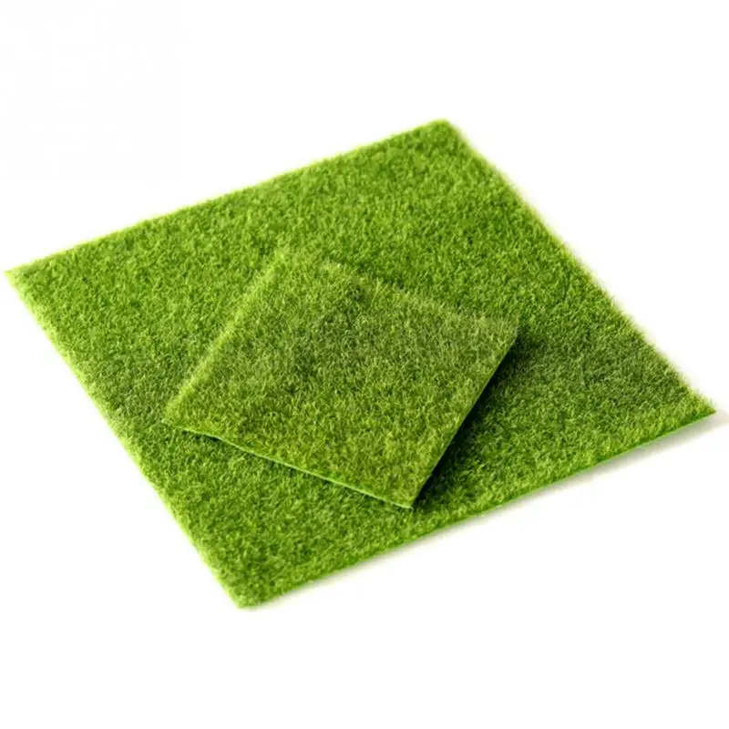 

15*15CM/30*30CM Garden Grass Lawn Moss Miniature Craft Pot Fairy Dollhouse dollhouse or shadowbox scene Home courtyard Decor