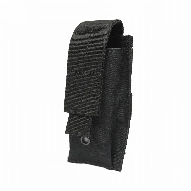 Black AIRSOFTPEAK Тактический Подсумок один пистолет ножевой фонарик оболочка Охота Открытый Топ патроны Molle Чехол картридж клип сумки - Цвет: Black