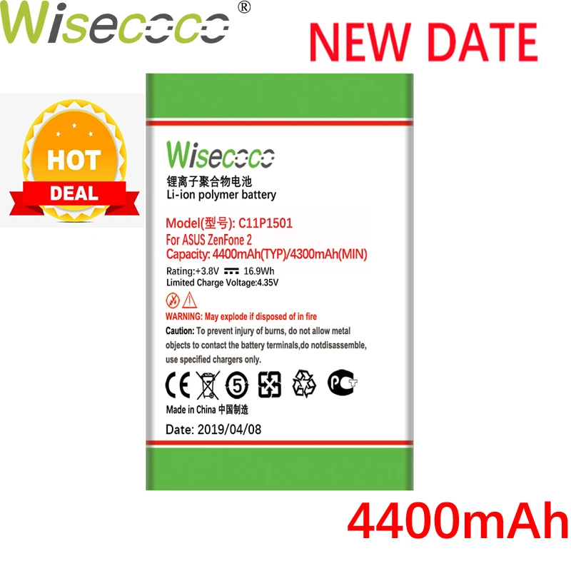 

Wisecoco C11P1501 4400mAh Battery For ASUS ZenFone 2 Laser Selfie ZE550KL ZE601KL Z00LD Z011D Phone Battery Replacement