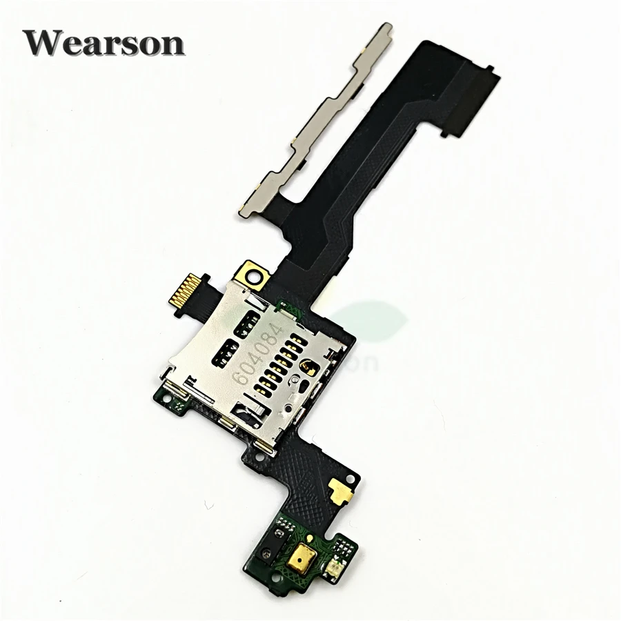 For HTC One M9 Power Volume Button Sensor and SD Memory Card Slot Tray Holder Flex Cable With Microphone Original Tested (4)