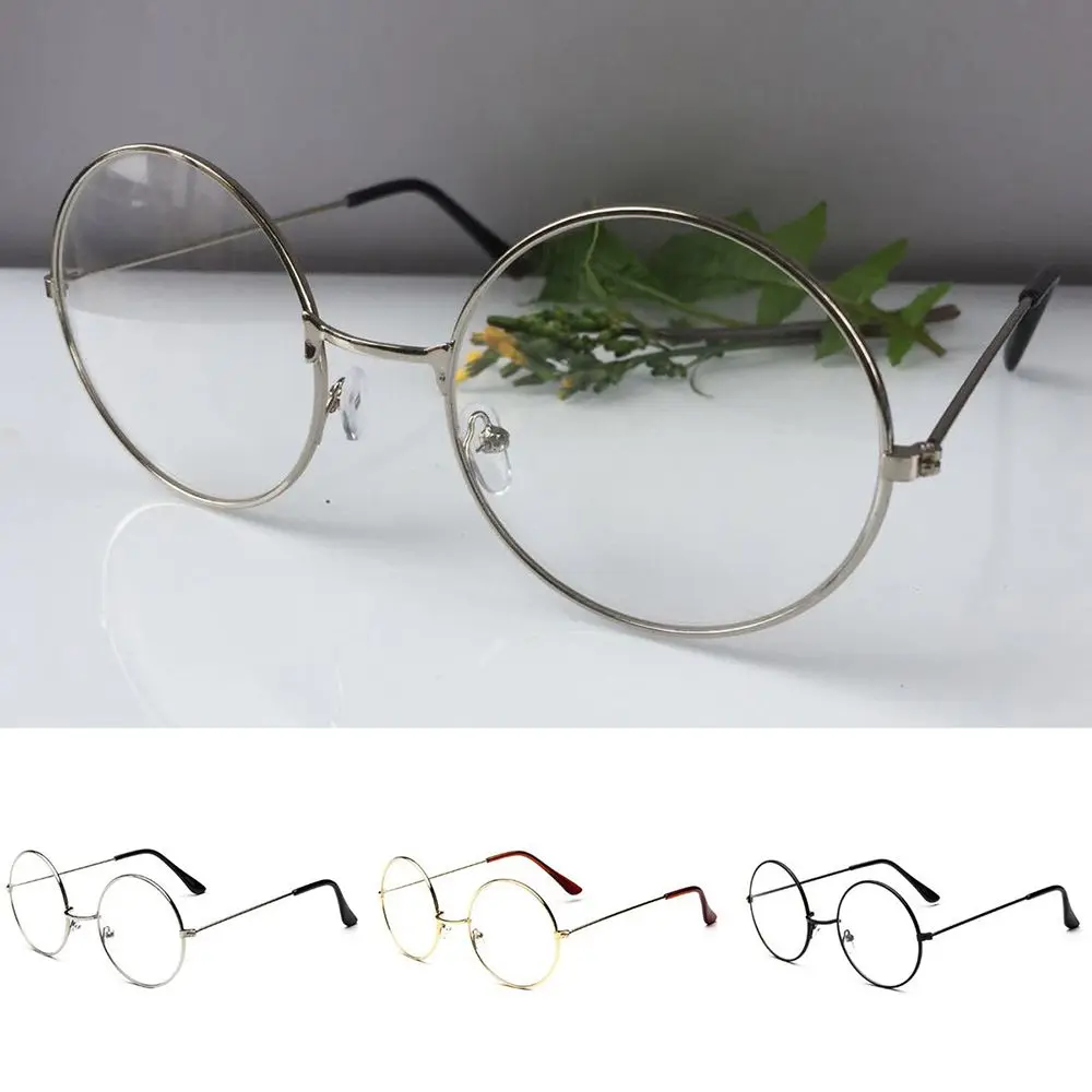 clear lens circle glasses
